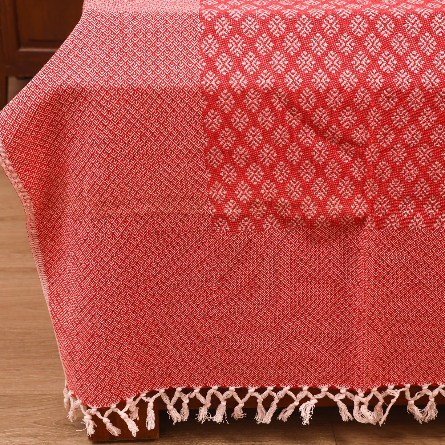 Bijnor Pure Handloom Cotton Double Bed Sheet (96 x 76 in) 71
