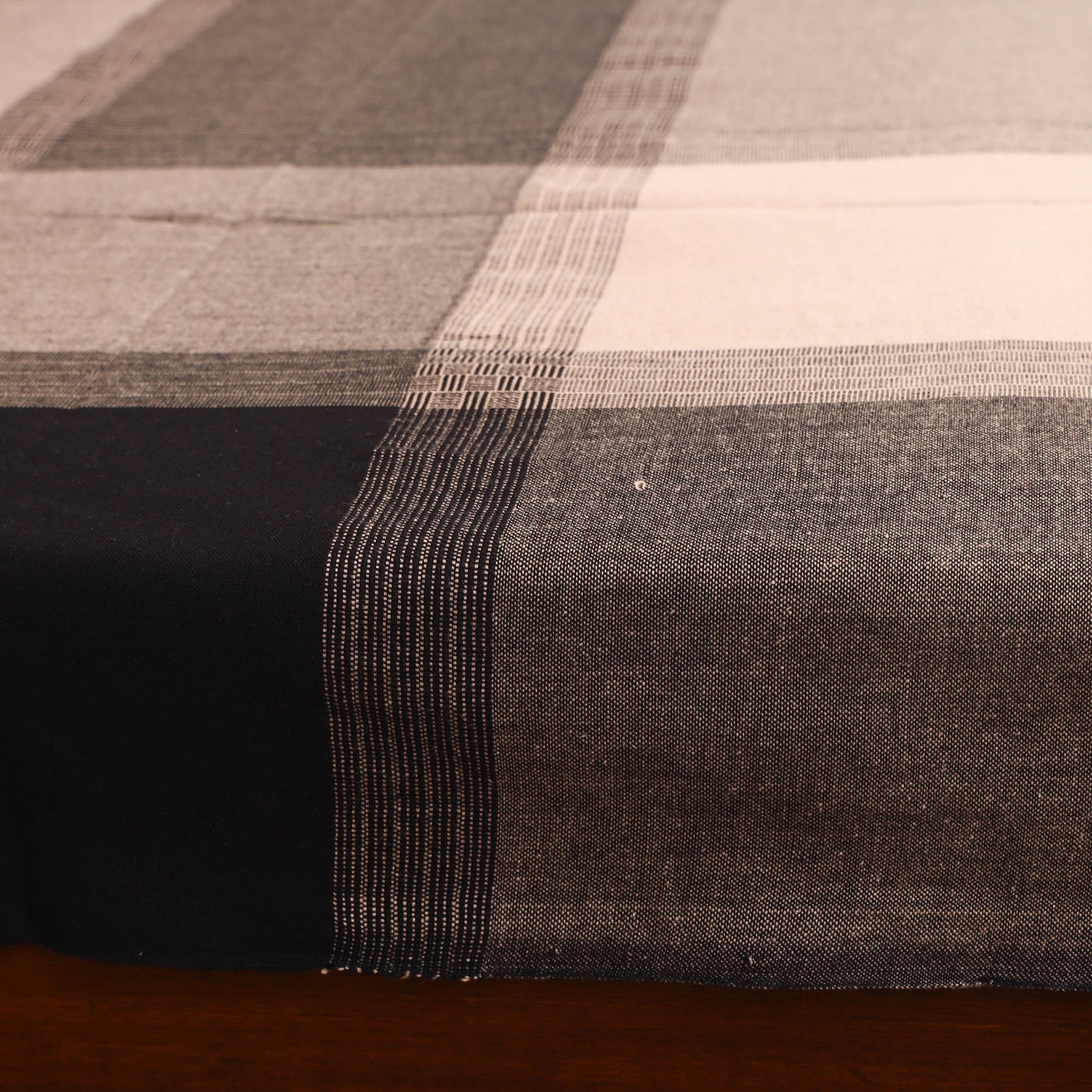 Bijnor Pure Handloom Cotton Single Bed Sheet (90 x 60 in) 73