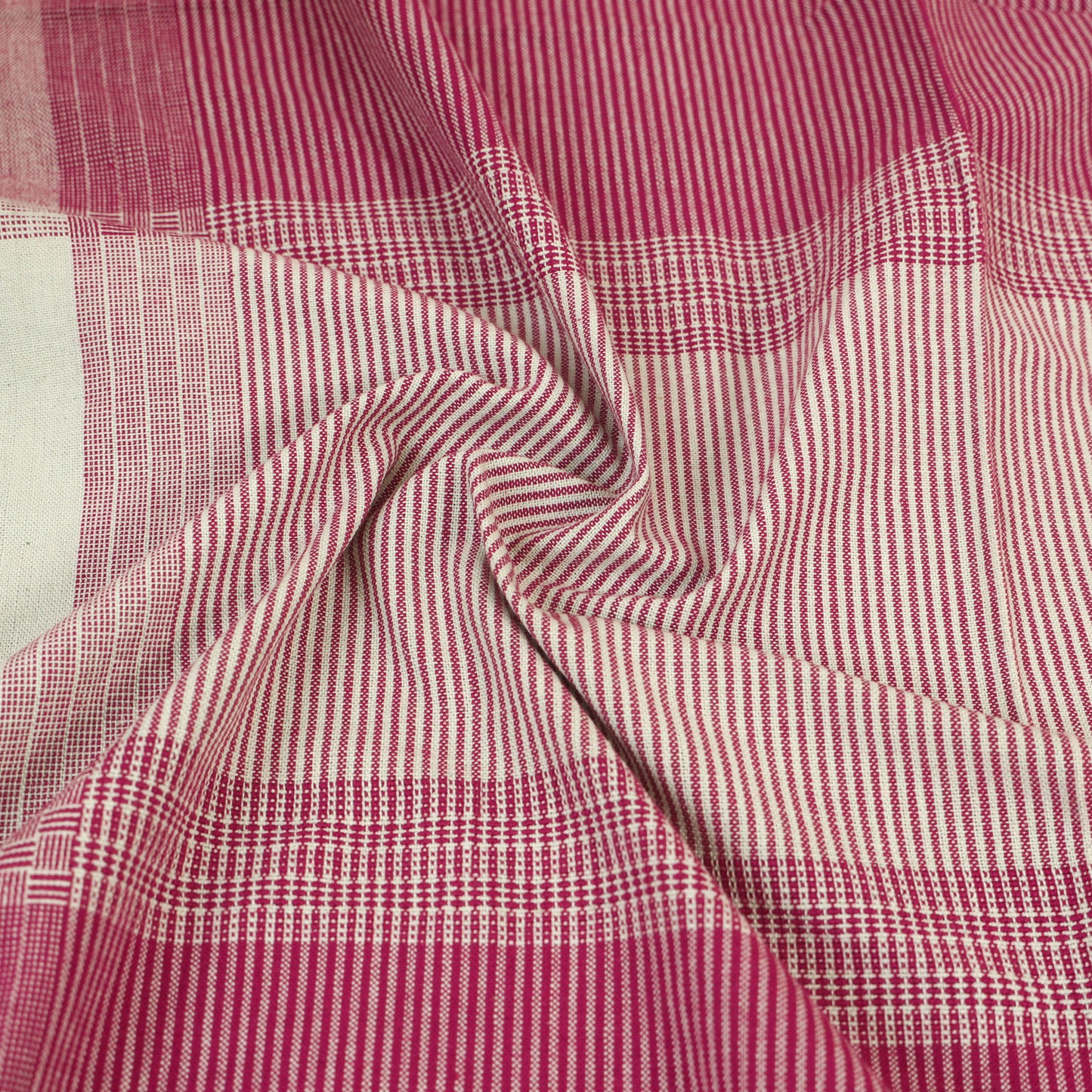 Bijnor Pure Handloom Cotton Single Bed Sheet (90 x 60 in) 74