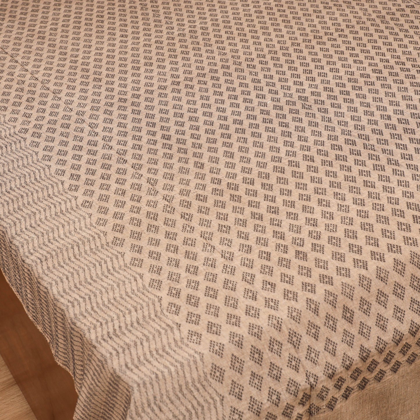 Bijnor Pure Handloom Cotton Single Bed Sheet (90 x 60 in) 76