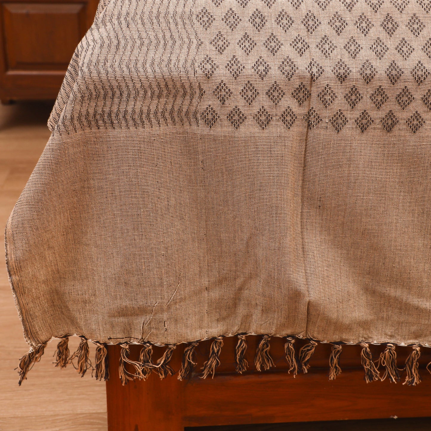 Bijnor Pure Handloom Cotton Single Bed Sheet (90 x 60 in) 76
