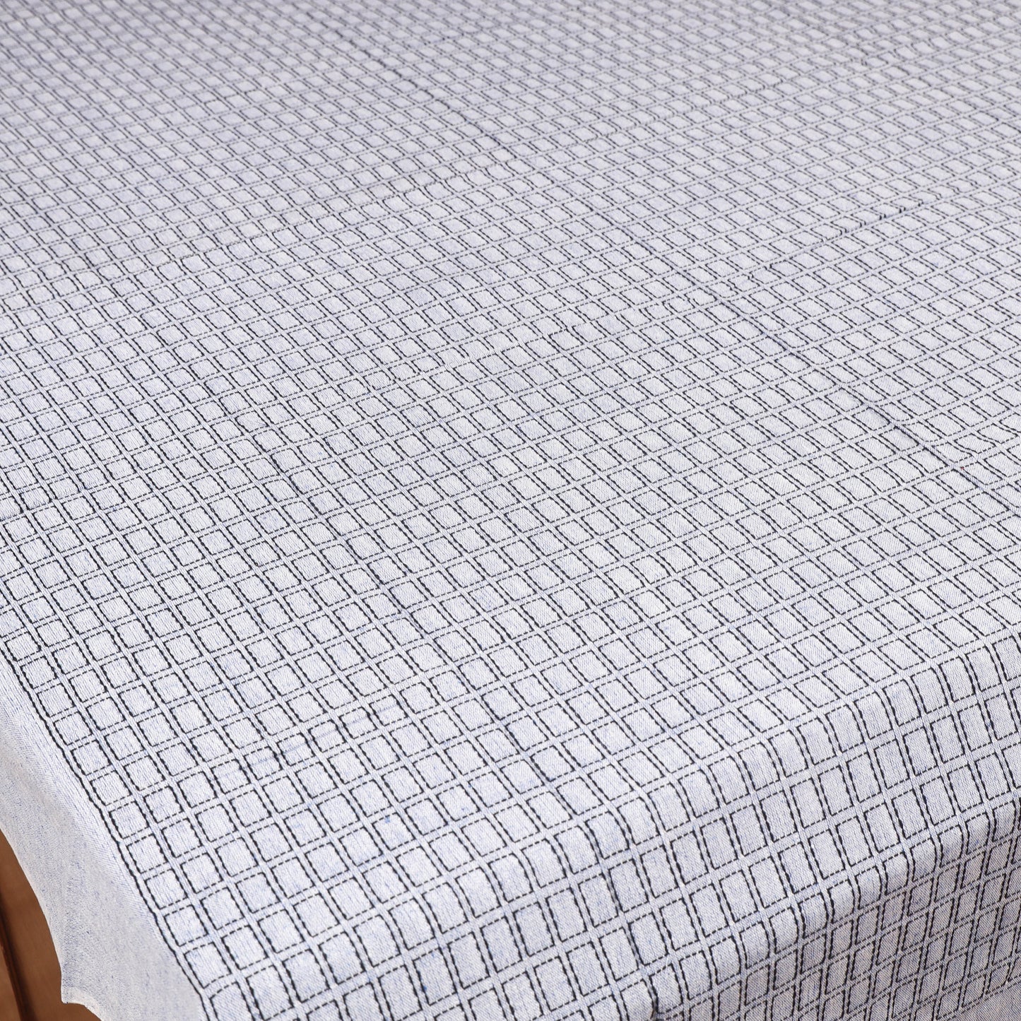Bijnor Pure Handloom Cotton Single Bed Sheet (90 x 60 in) 78