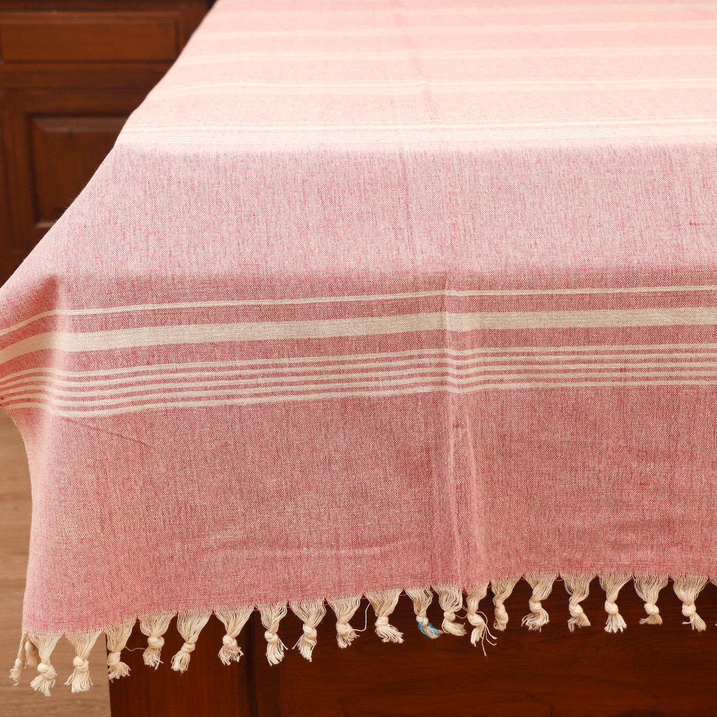 Bijnor Pure Handloom Cotton Single Bed Sheet (90 x 60 in) 85