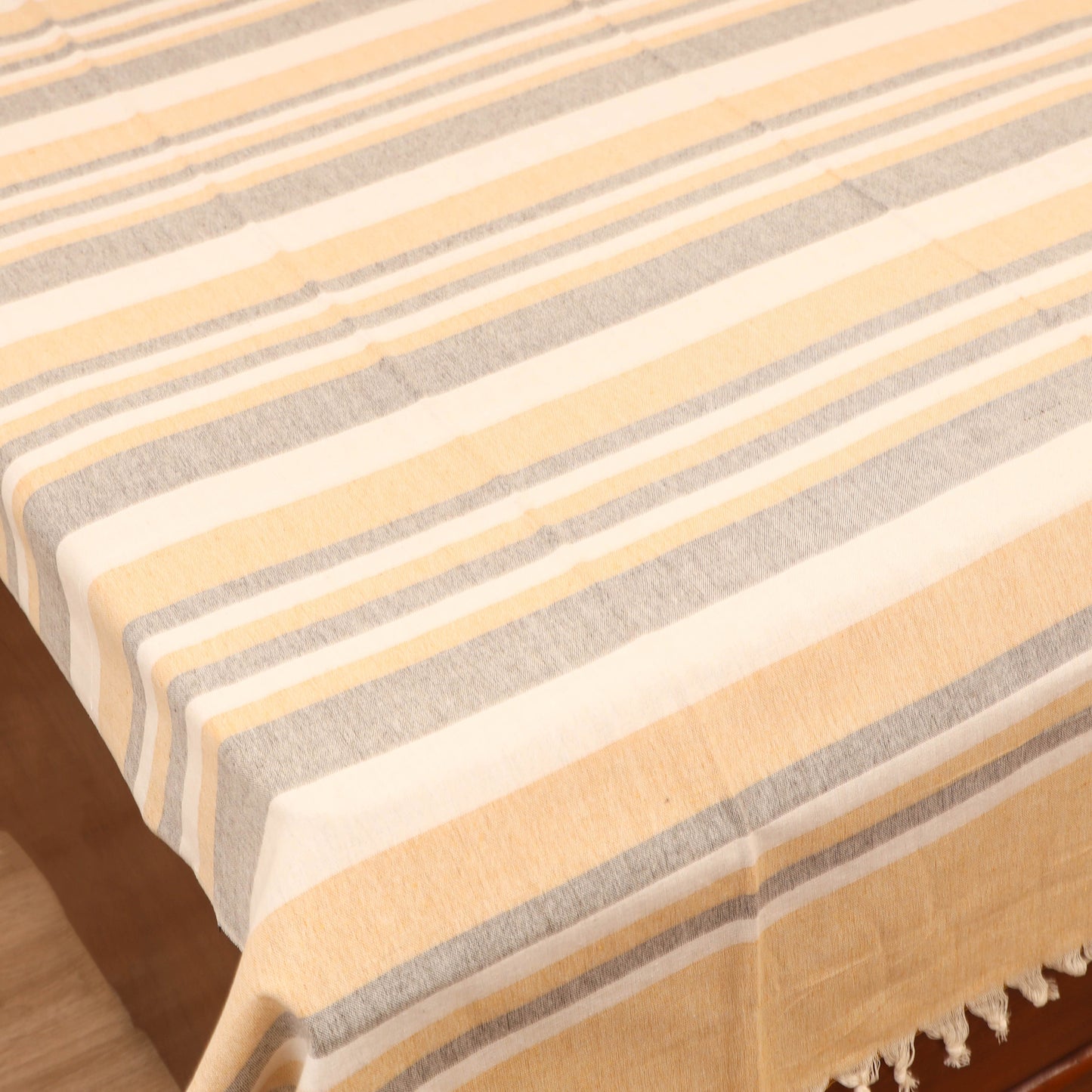 Bijnor Pure Handloom Cotton Single Bed Sheet (90 x 60 in) 86