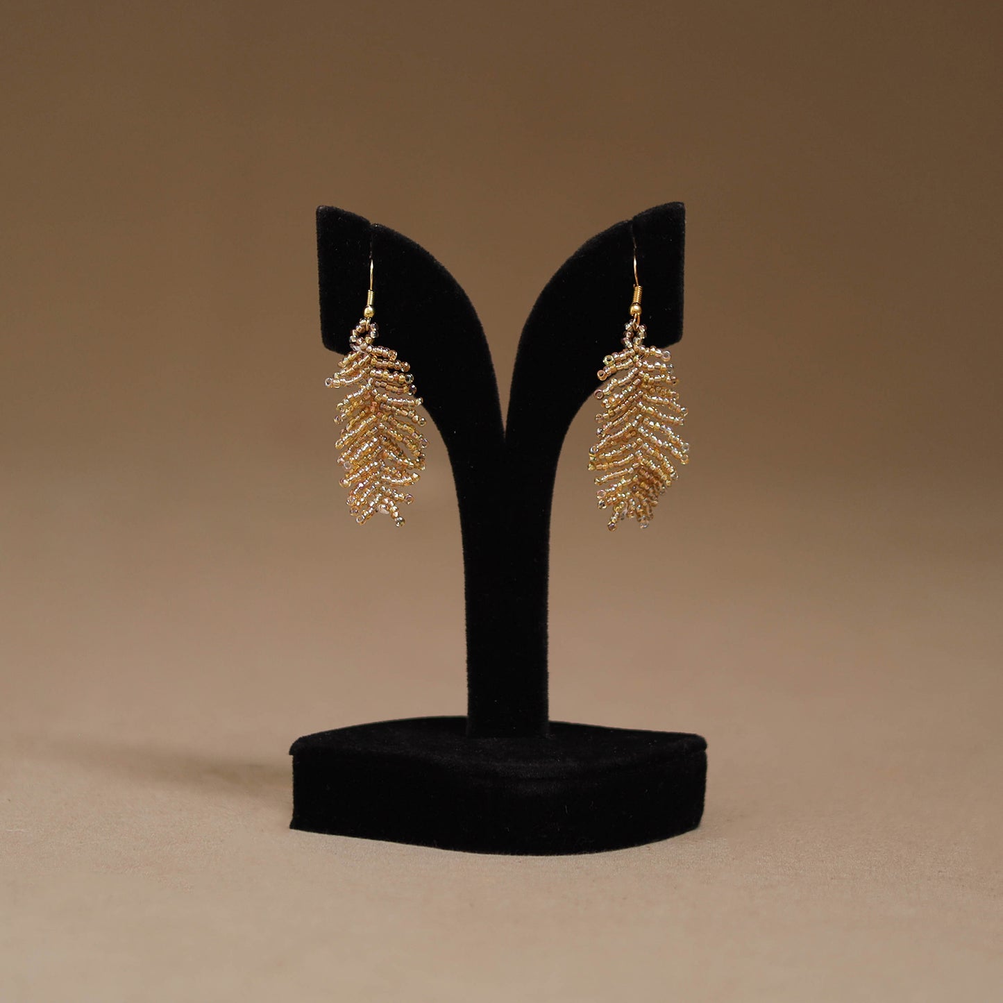 Brown - Handmade Beadwork Earrings 31