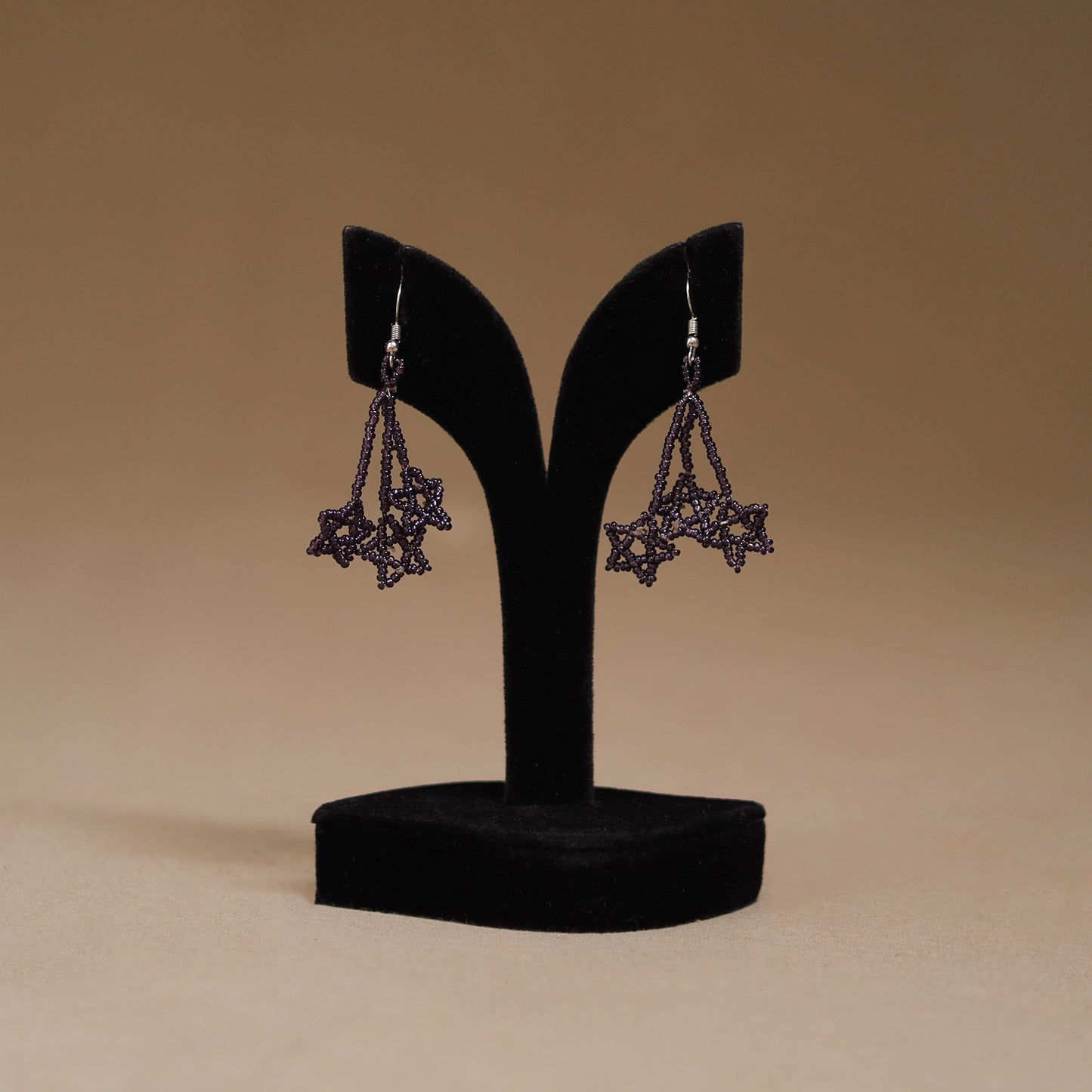 Purple - Handmade Beadwork Earrings 37
