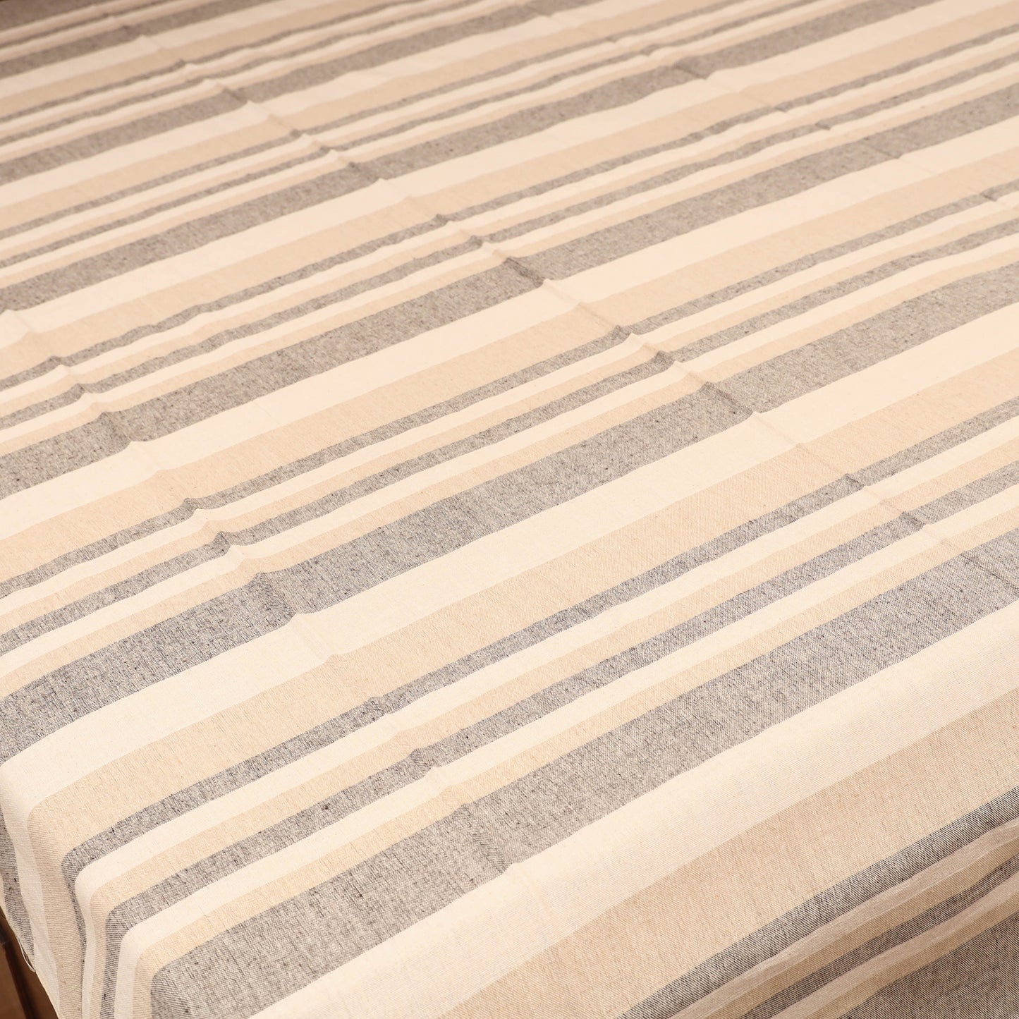 Bijnor Pure Handloom Cotton Single Bed Sheet (90 x 60 in) 89