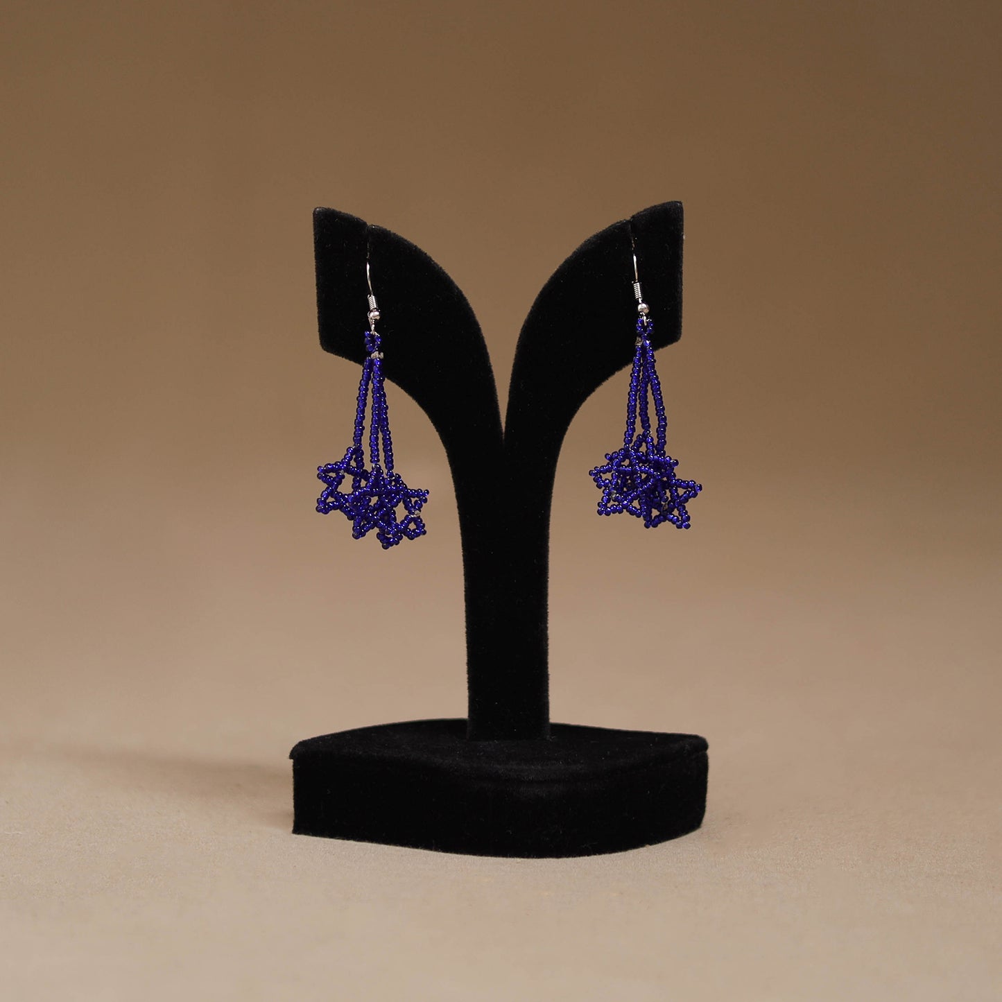 Blue - Handmade Beadwork Earrings 38