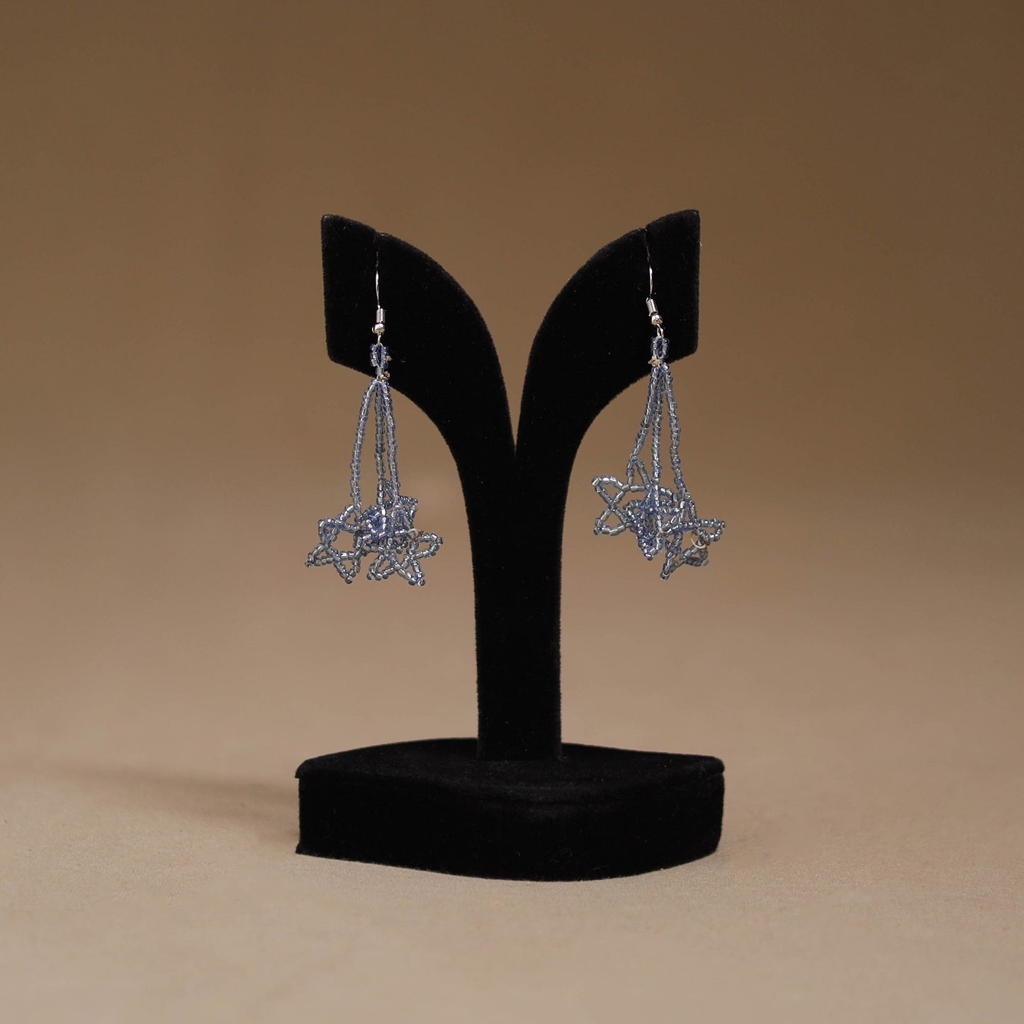 Grey - Handmade Beadwork Earrings 39