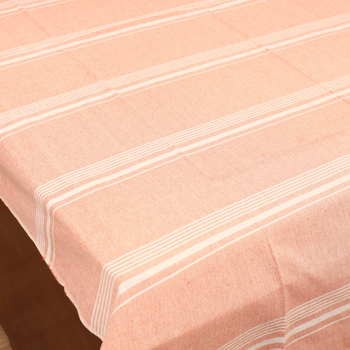 Bijnor Pure Handloom Cotton Single Bed Sheet (90 x 60 in) 90