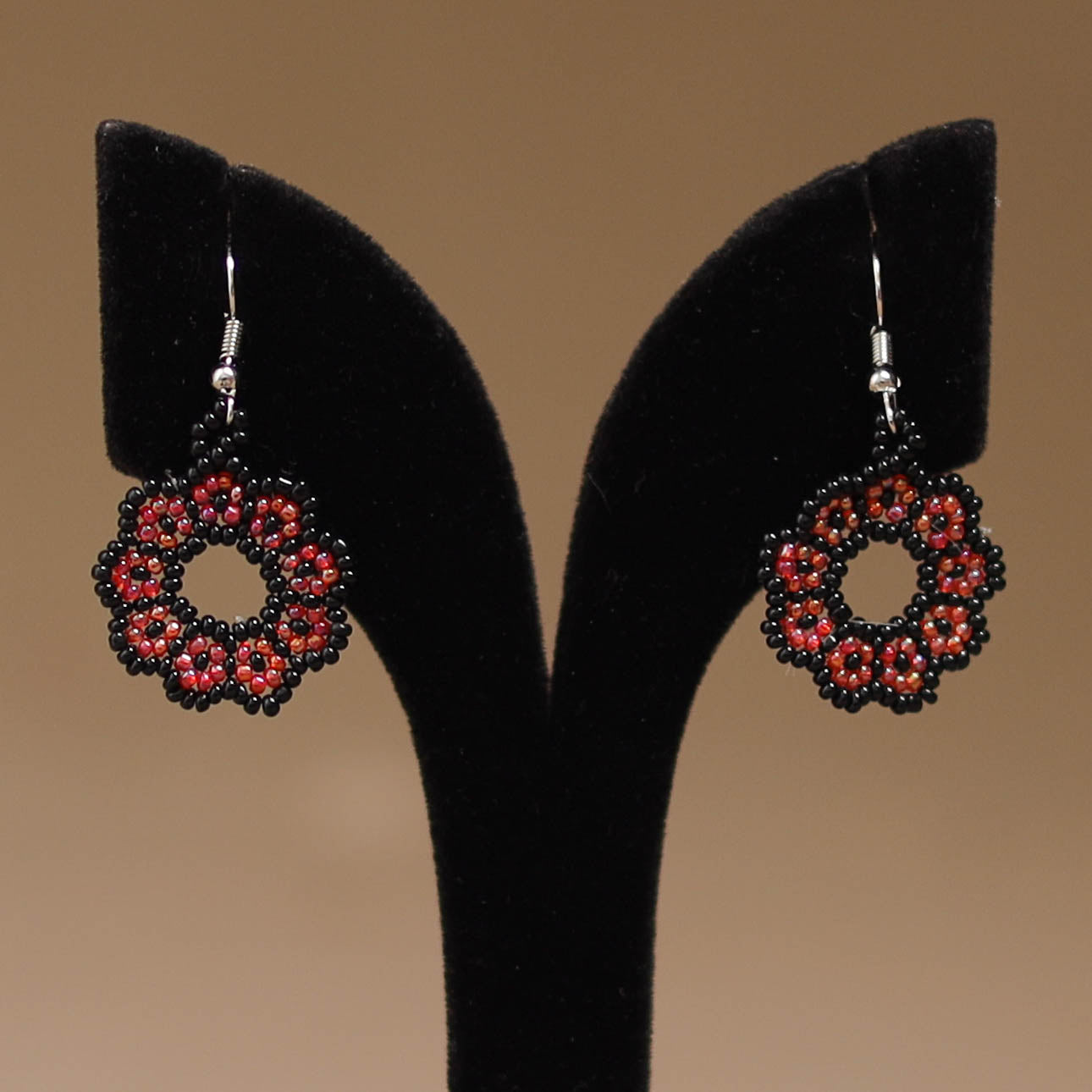 Black - Handmade Beadwork Earrings 51