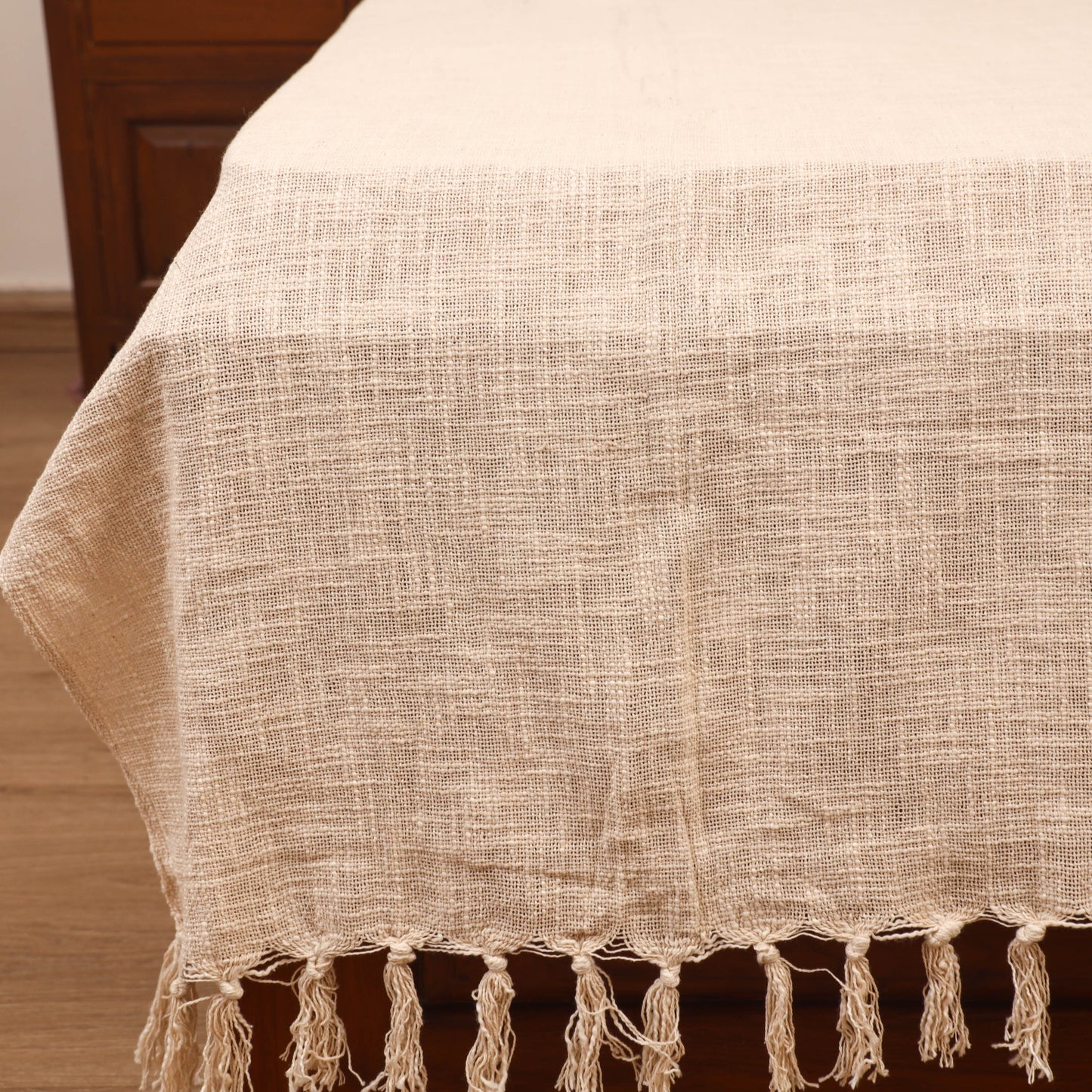 Bijnor Pure Handloom Cotton Single Bed Sheet (90 x 60 in) 97