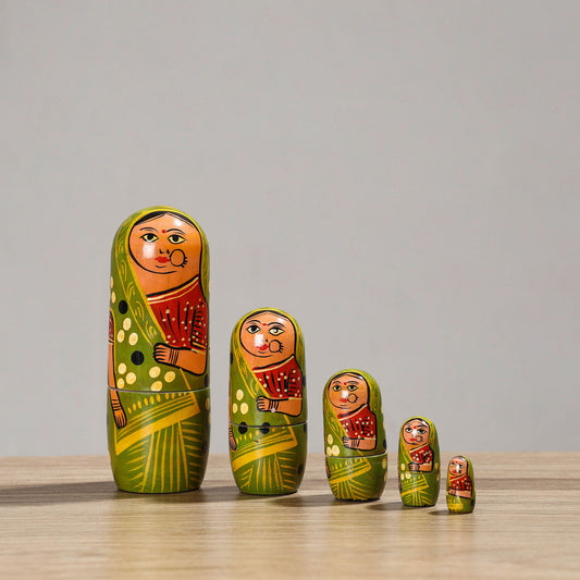 Doll (Set of 5) - Handpainted Wooden Toy 71