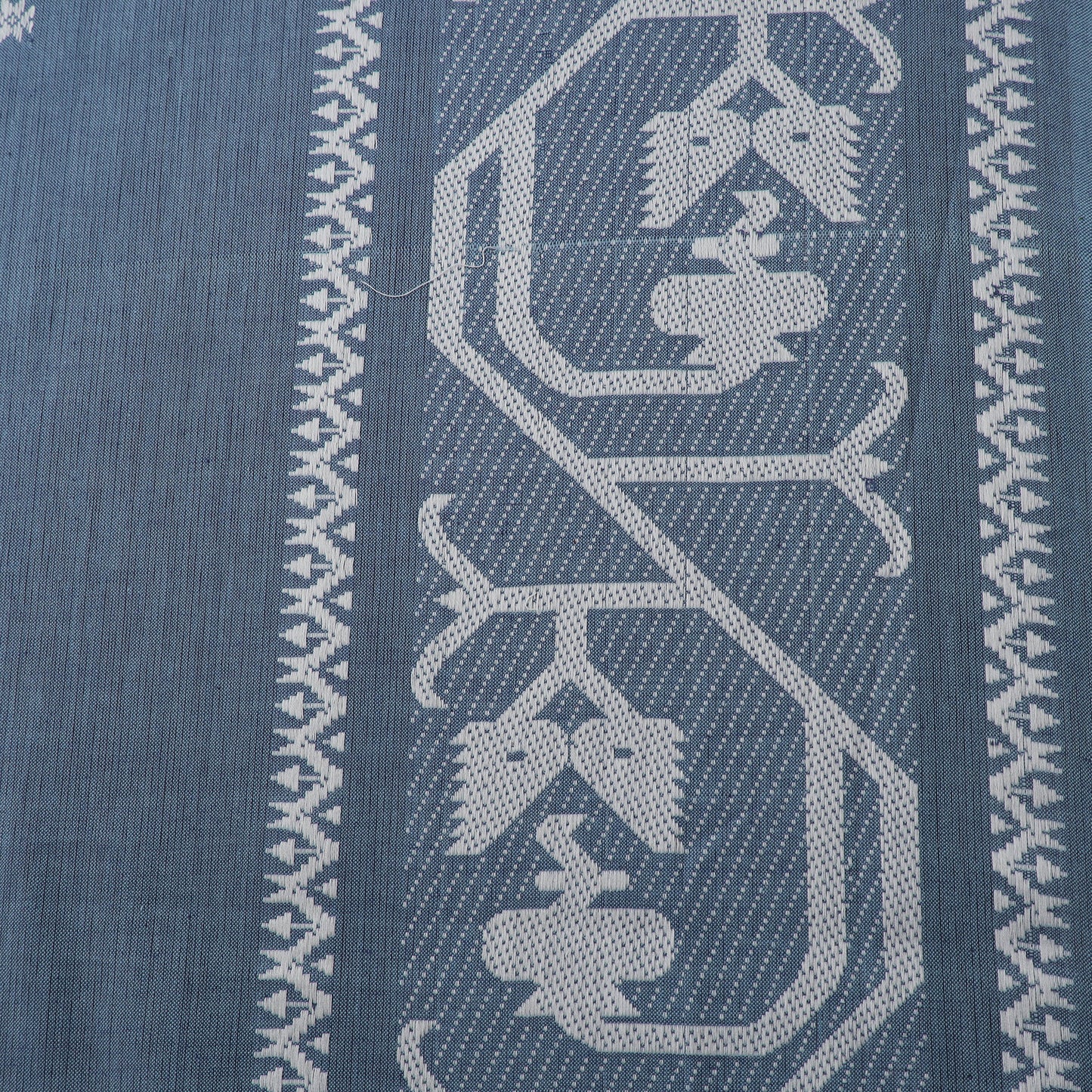Blue - Prewashed Cotton Jacquard Fabric 04