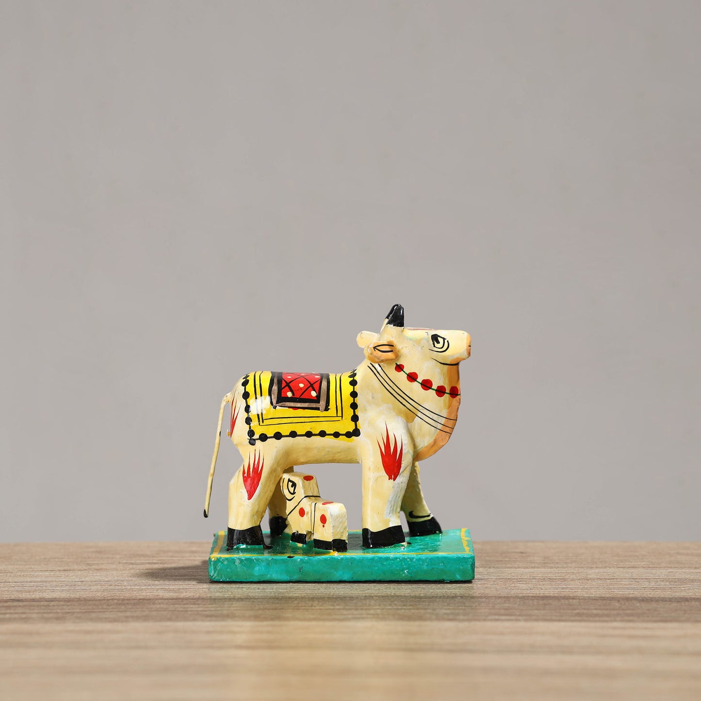 Handpainted Wooden - Cow (Small) 42 Online in India