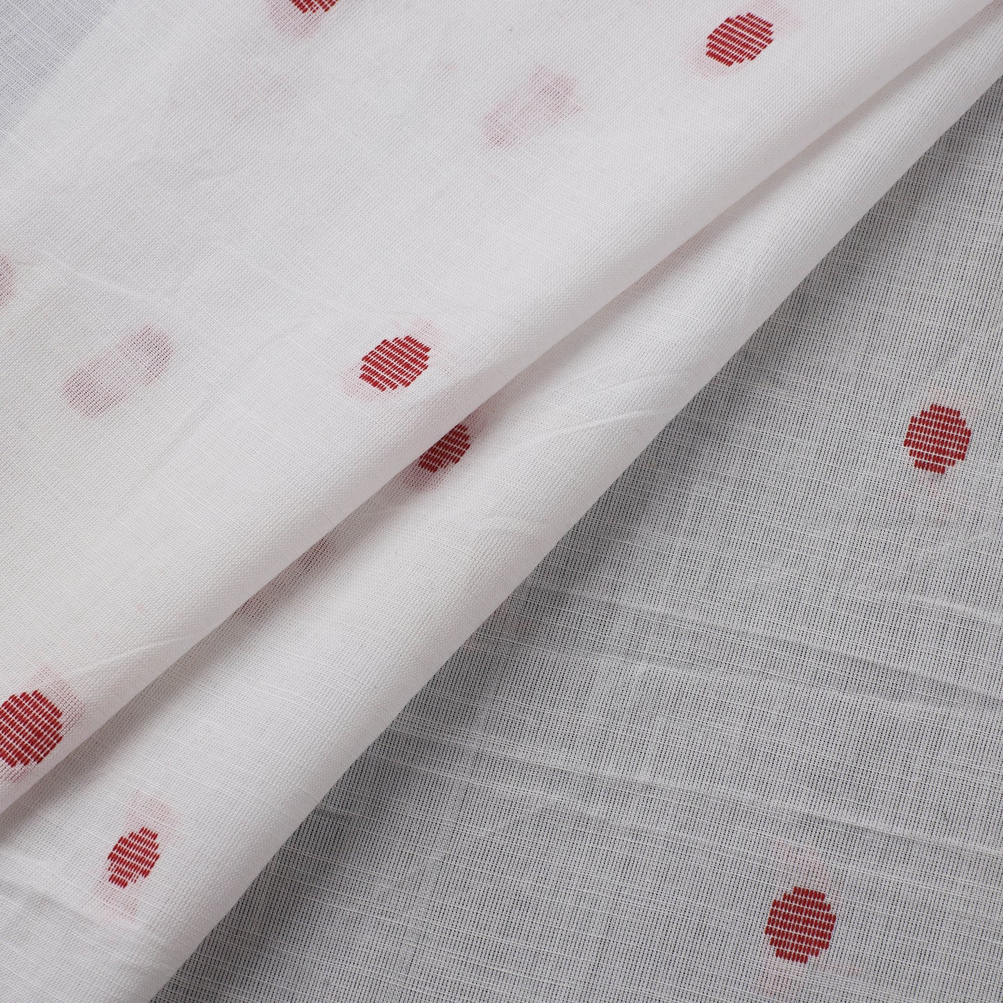 White - Prewashed Cotton Jacquard Fabric 17
