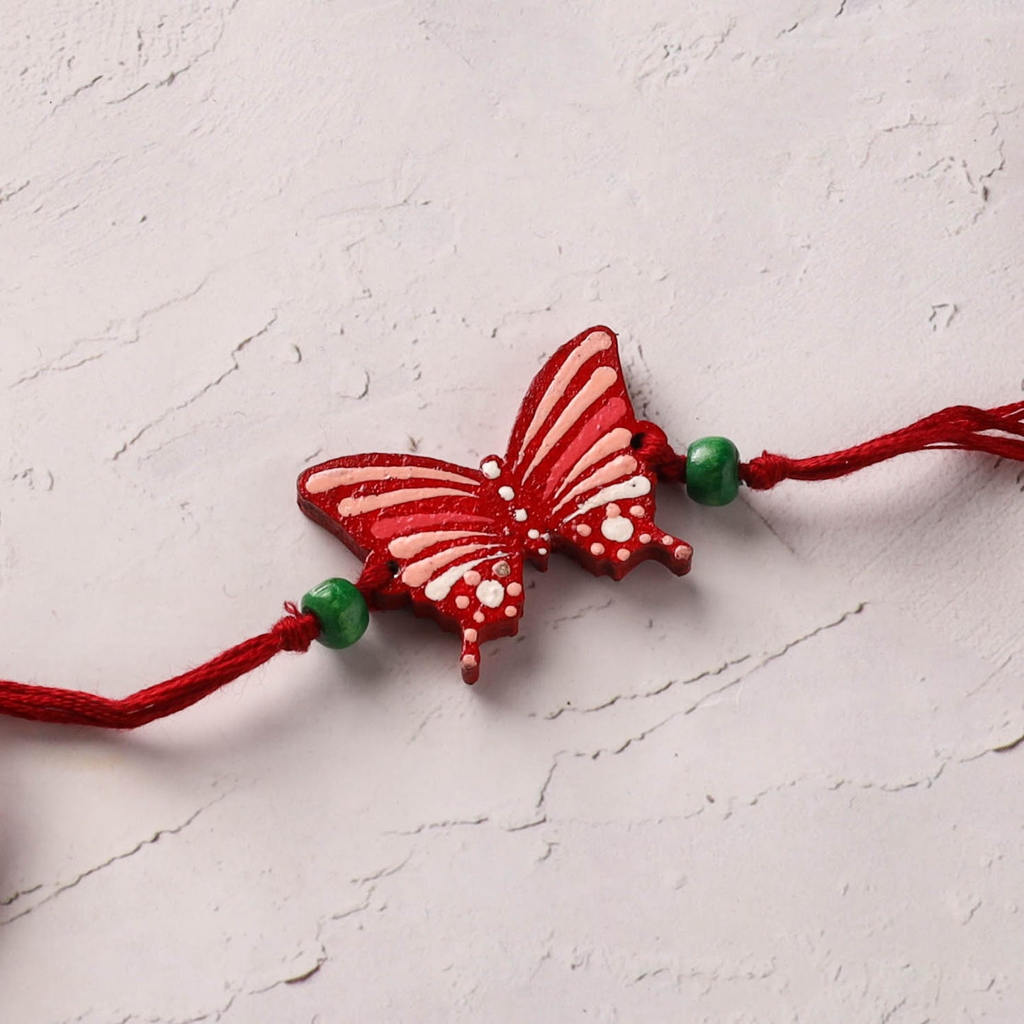 Mandala Art Handpainted Wooden Rakhi 12