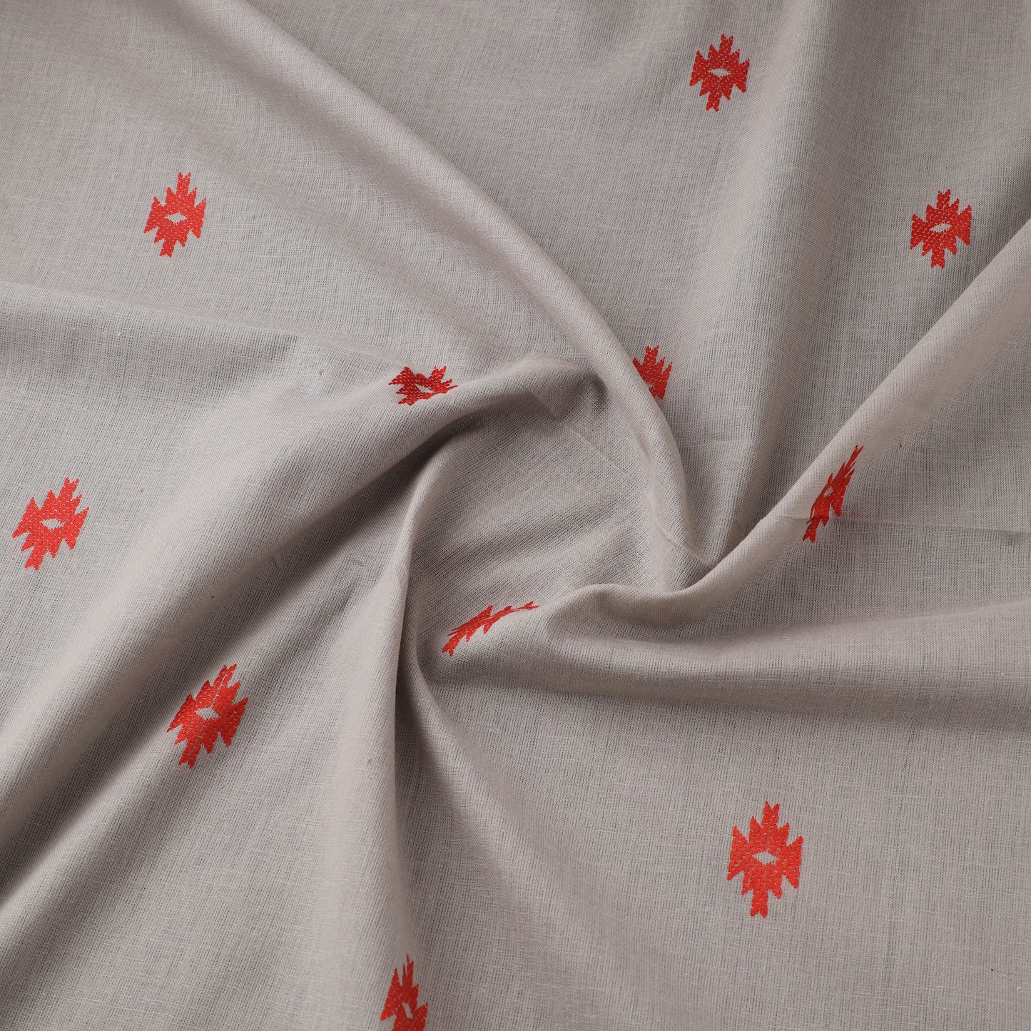 Beige - Prewashed Cotton Jacquard Fabric 38