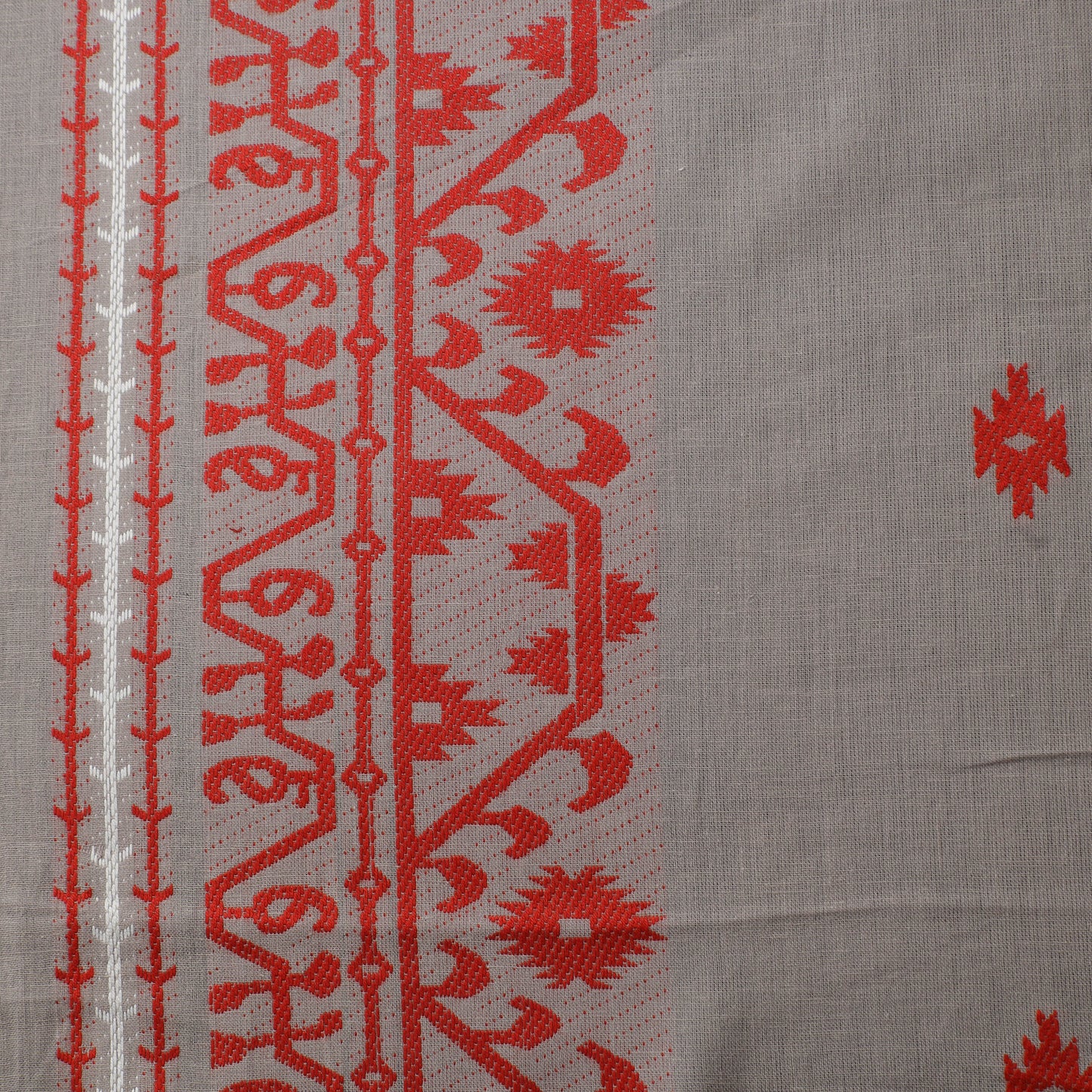 Beige - Prewashed Cotton Jacquard Fabric 38