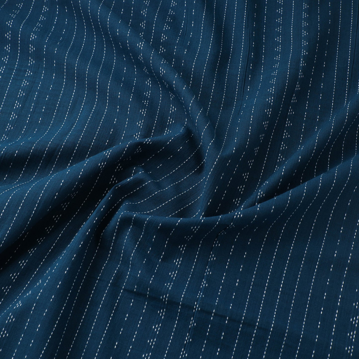 Blue - Prewashed Cotton Jacquard Fabric 39