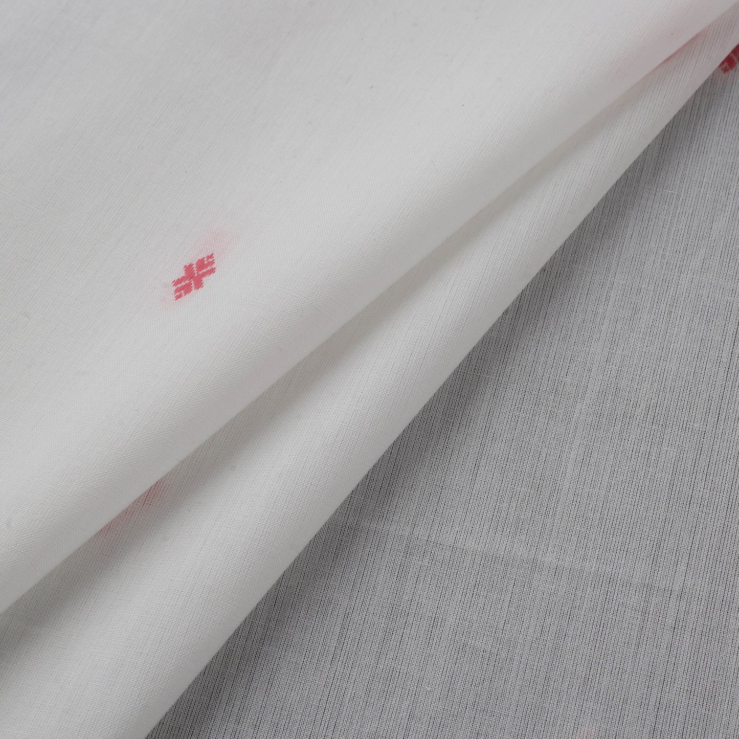 White - Prewashed Cotton Jacquard Fabric 50
