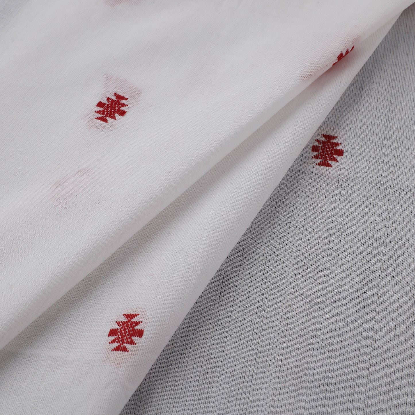 White - Prewashed Cotton Jacquard Fabric 52