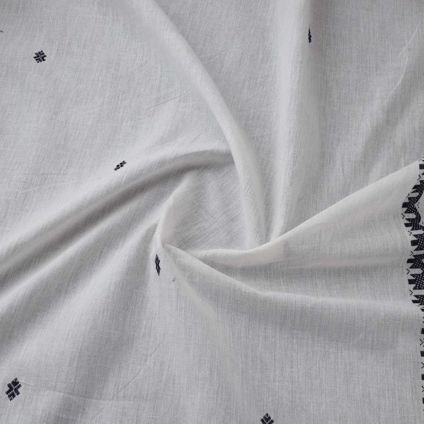 White - Prewashed Cotton Jacquard Fabric 53