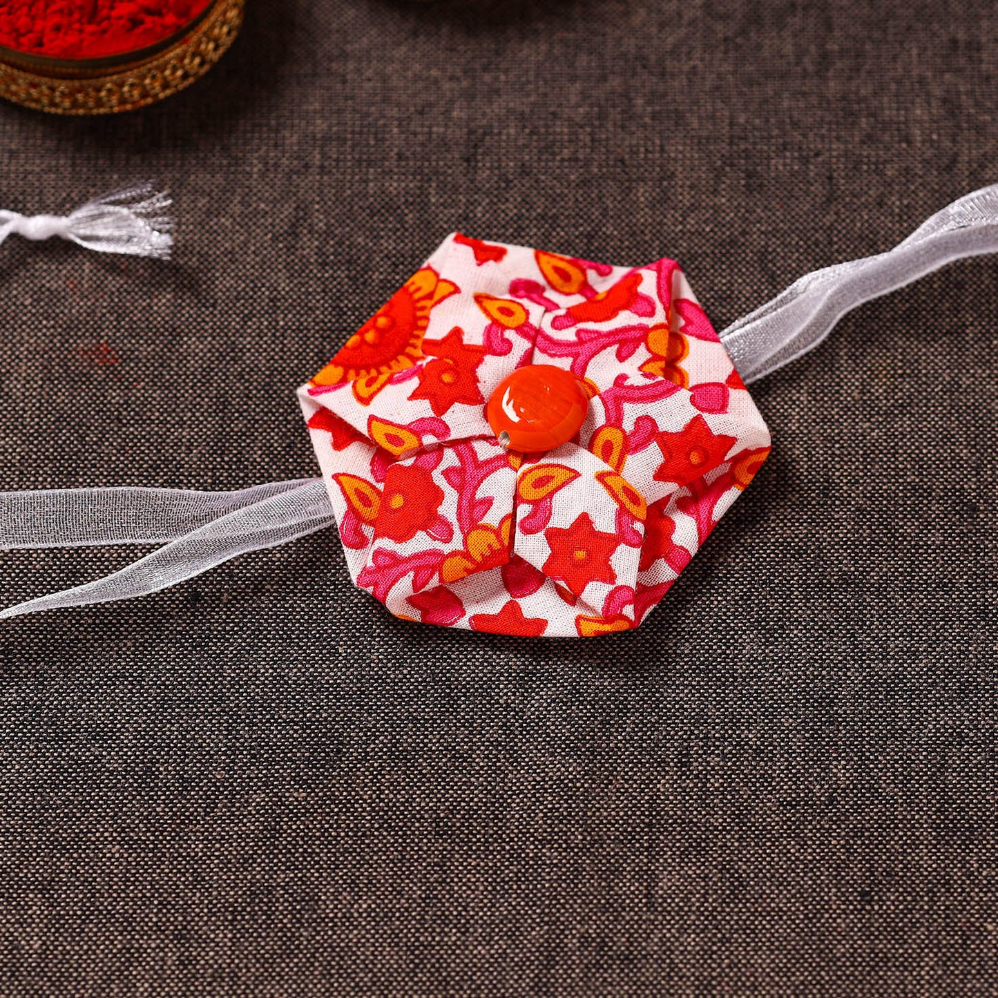 Hexagon Flower - Handmade Blue Mango Rakhi