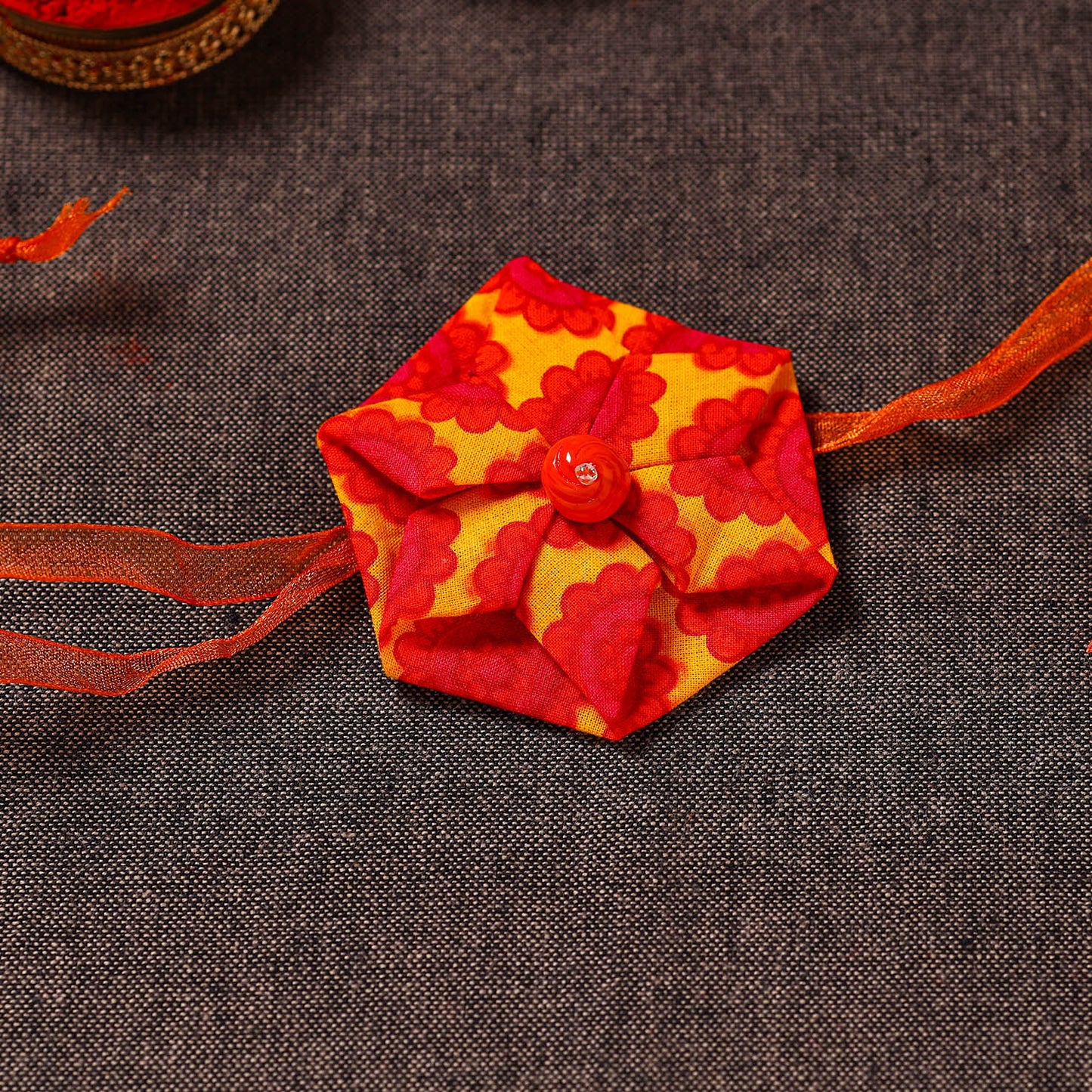 Hexagon Flower - Handmade Blue Mango Rakhi