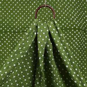 Green - Kutch Bandhani Tie-Dye Cotton Fabric 21