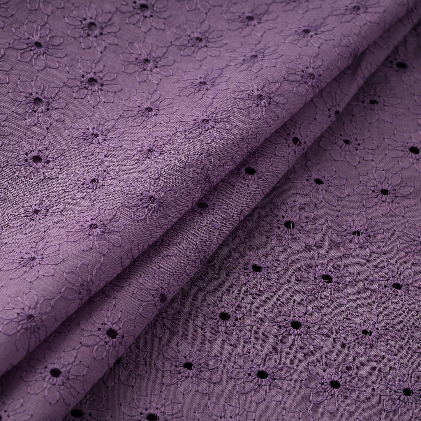 Floral Embroidered Cotton Hakoba Fabric 08