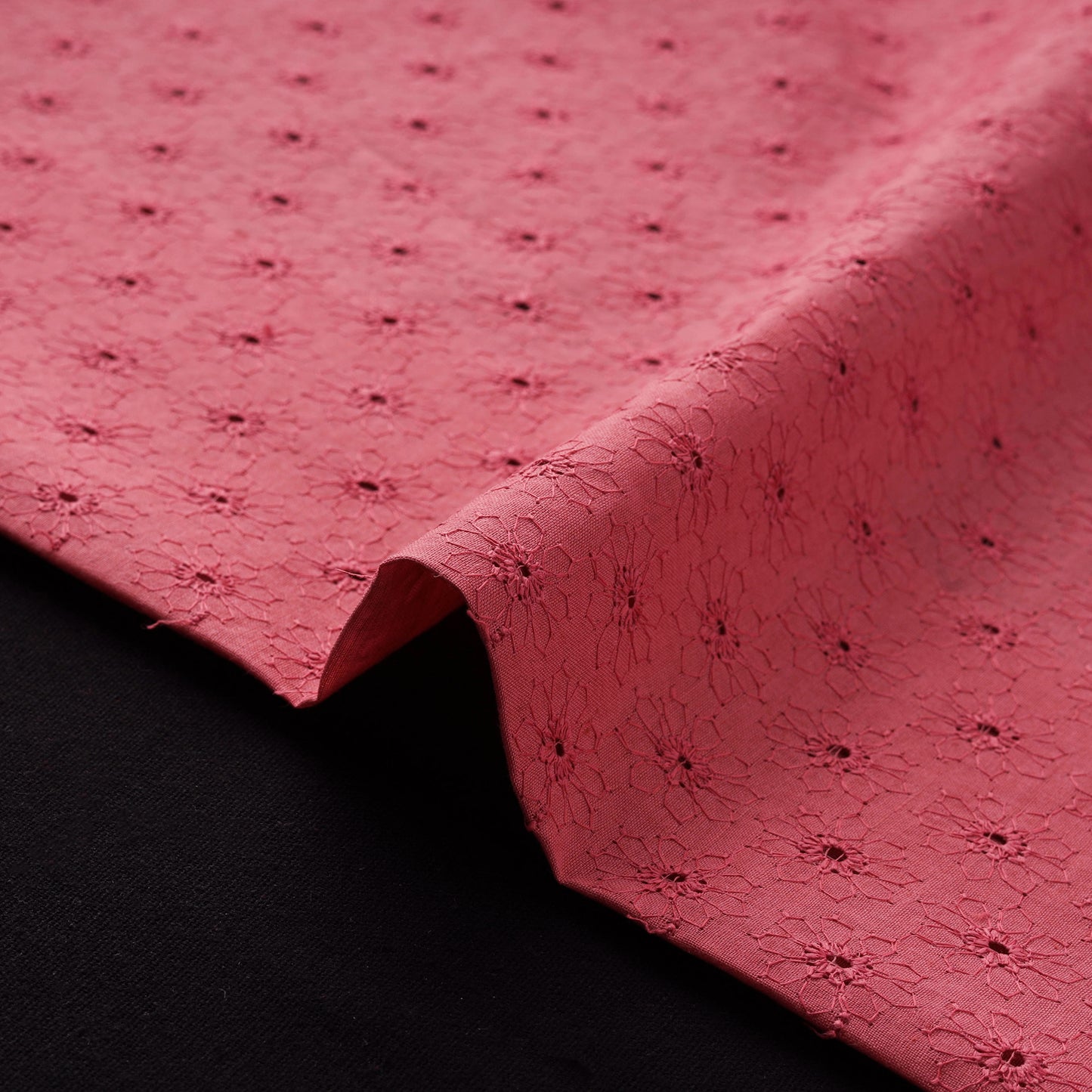 Floral Embroidered Cotton Hakoba Fabric 12
