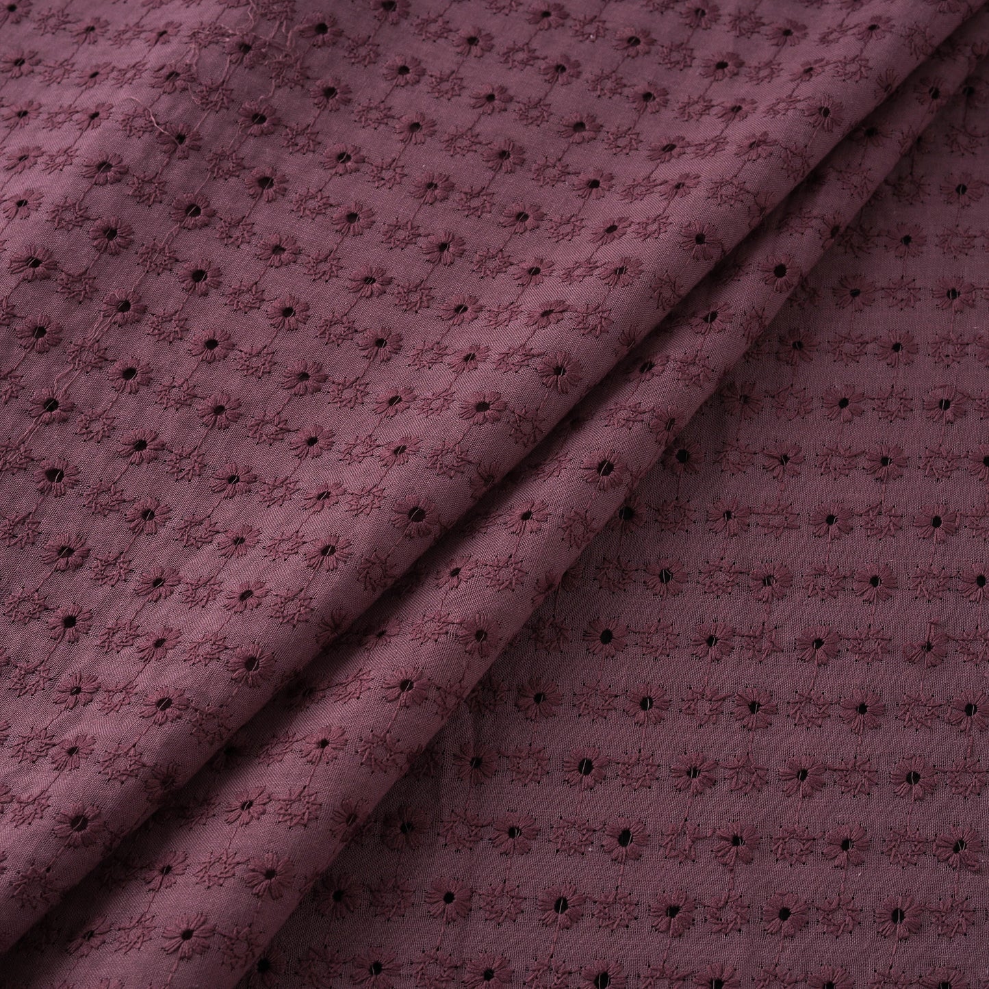 Floral Embroidered Cotton Hakoba Fabric 21