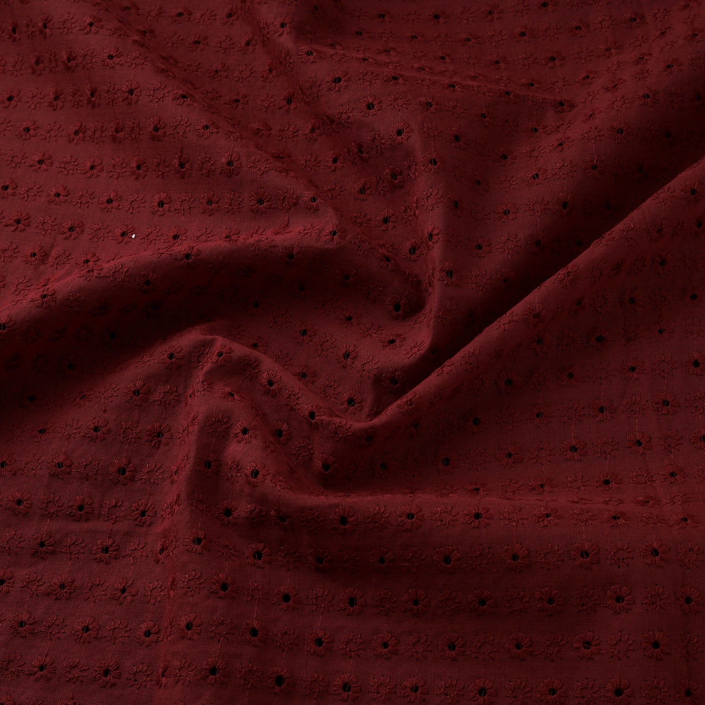 Floral Embroidered Cotton Hakoba Fabric 22