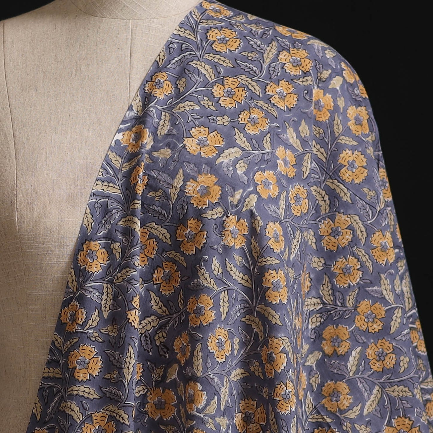 Sanganeri Hand Block Print Cotton Fabric 02