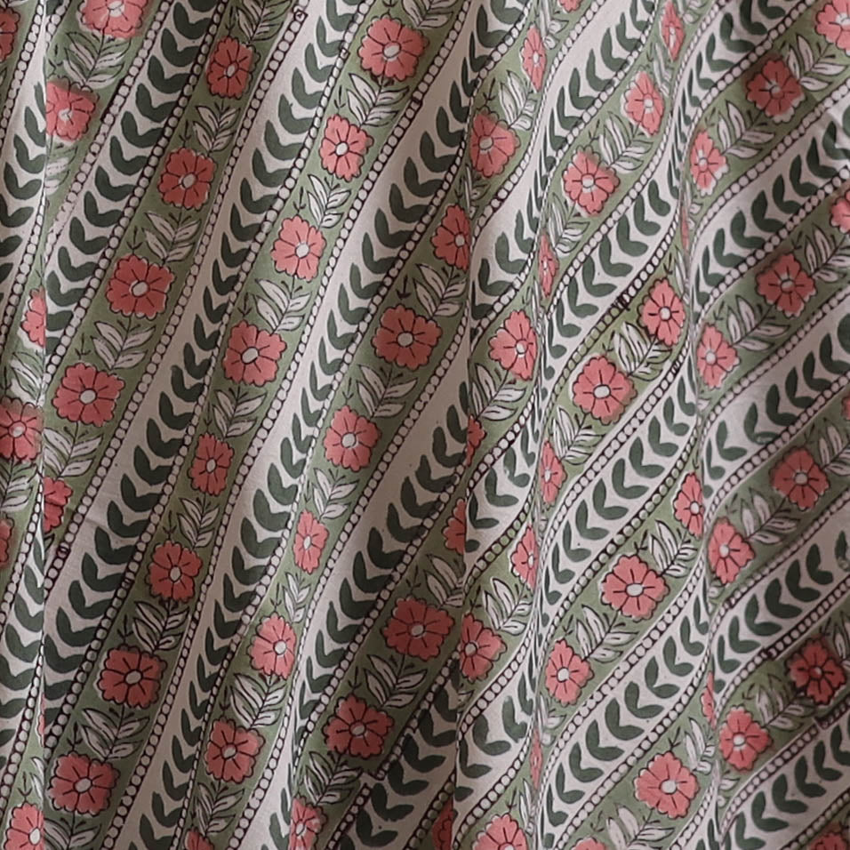 Sanganeri Hand Block Print Cotton Fabric 04