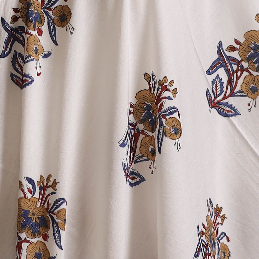 Sanganeri Hand Block Print Cotton Fabric 06