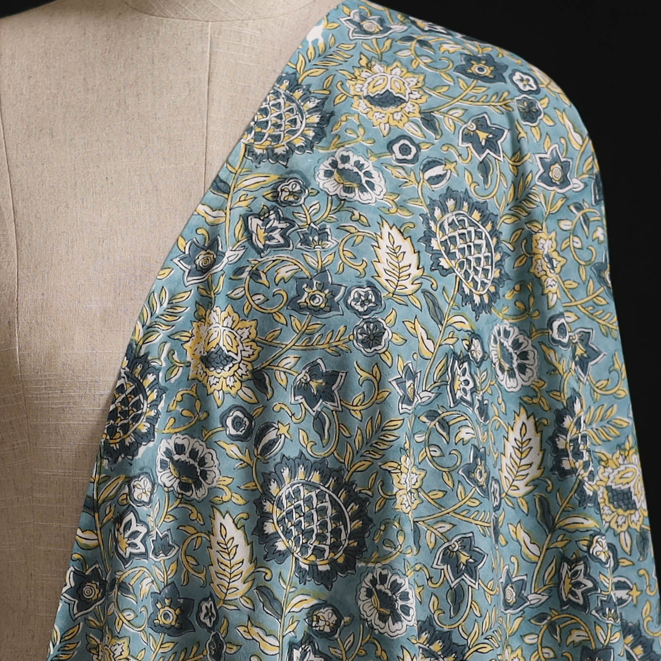 Sanganeri Hand Block Print Cotton Fabric 11