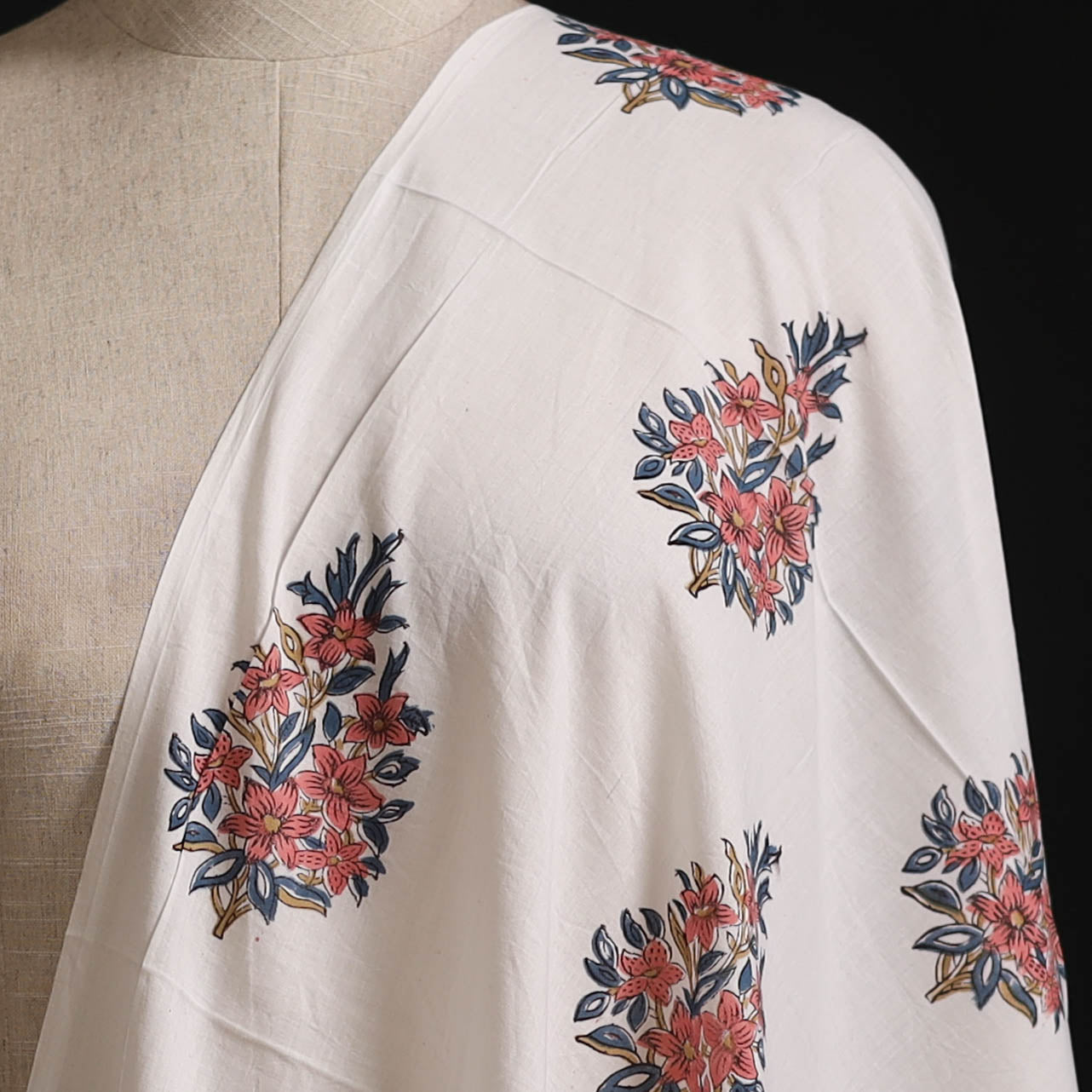 Sanganeri Hand Block Print Cotton Fabric 13