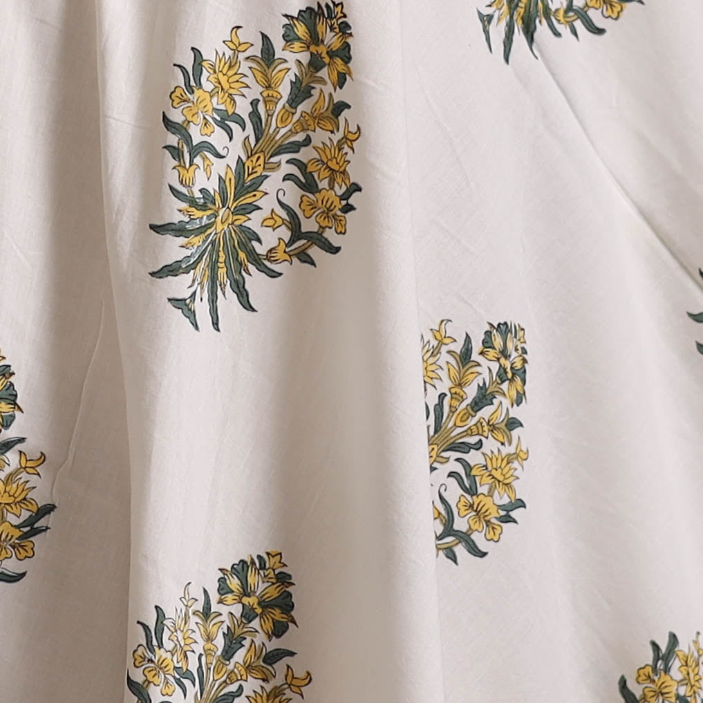 Sanganeri Hand Block Print Cotton Fabric 16