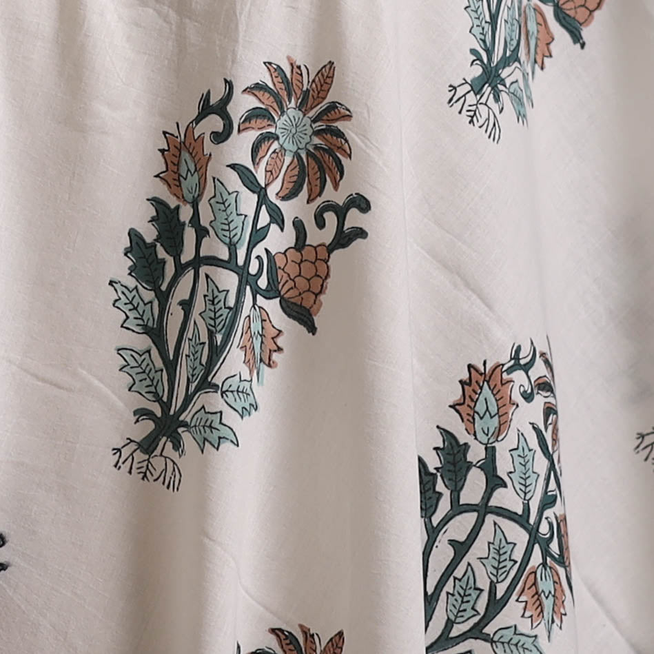 Sanganeri Hand Block Print Cotton Fabric 17