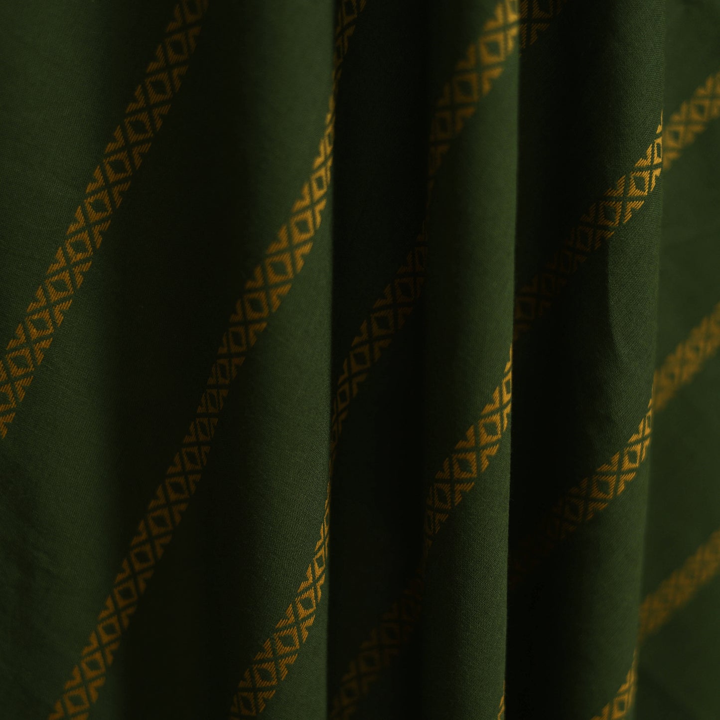 Green - Prewashed Cotton Jacquard Fabric 03
