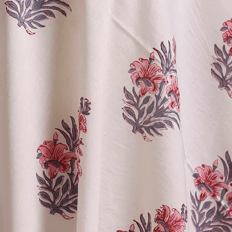 Sanganeri Hand Block Print Cotton Fabric 19