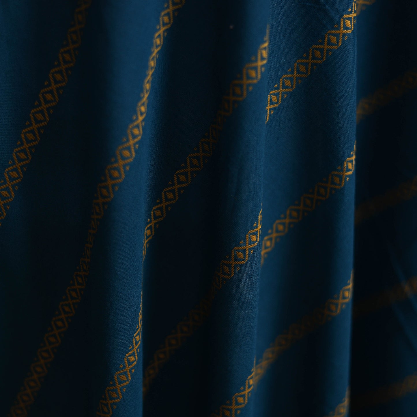 Blue - Prewashed Cotton Jacquard Fabric 05