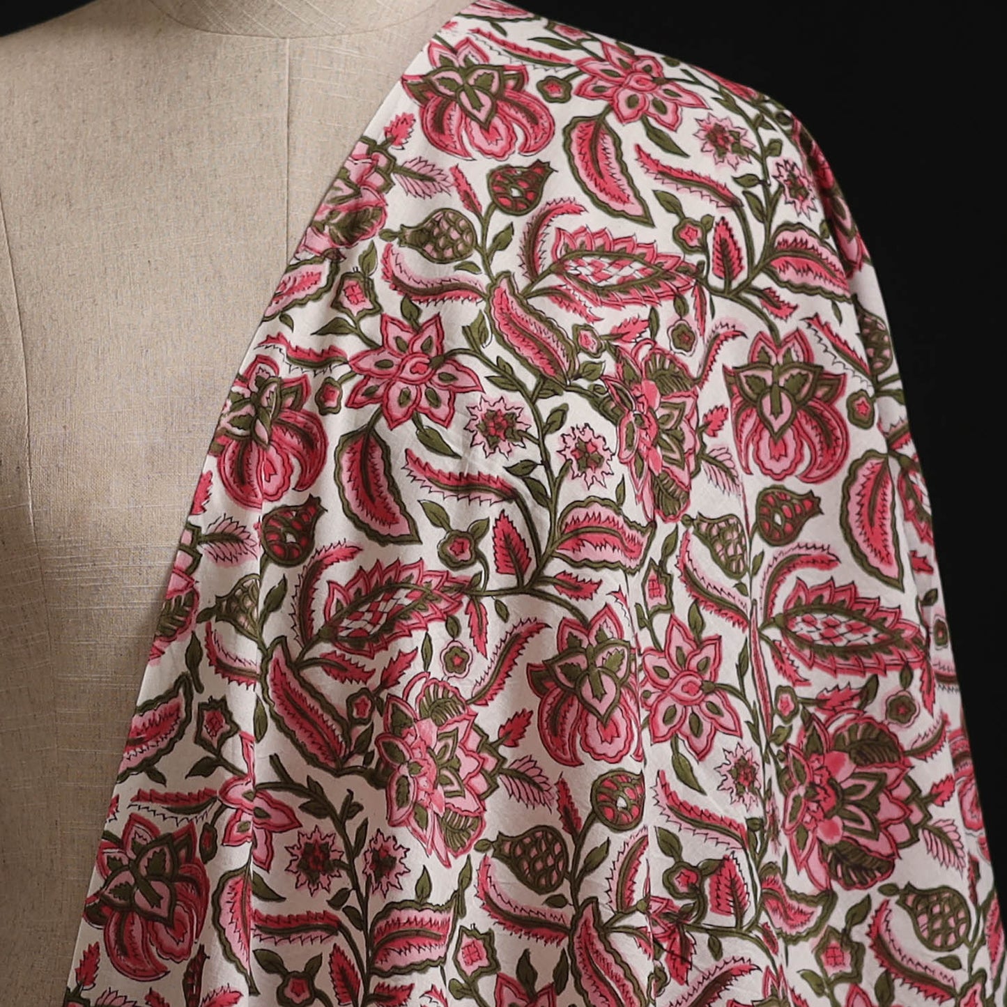 Sanganeri Hand Block Print Cotton Fabric 01
