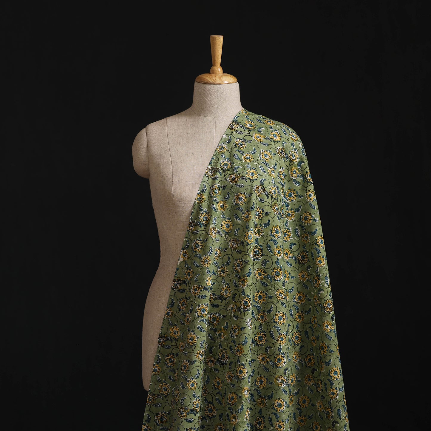 Sanganeri Hand Block Print Cotton Fabric 02