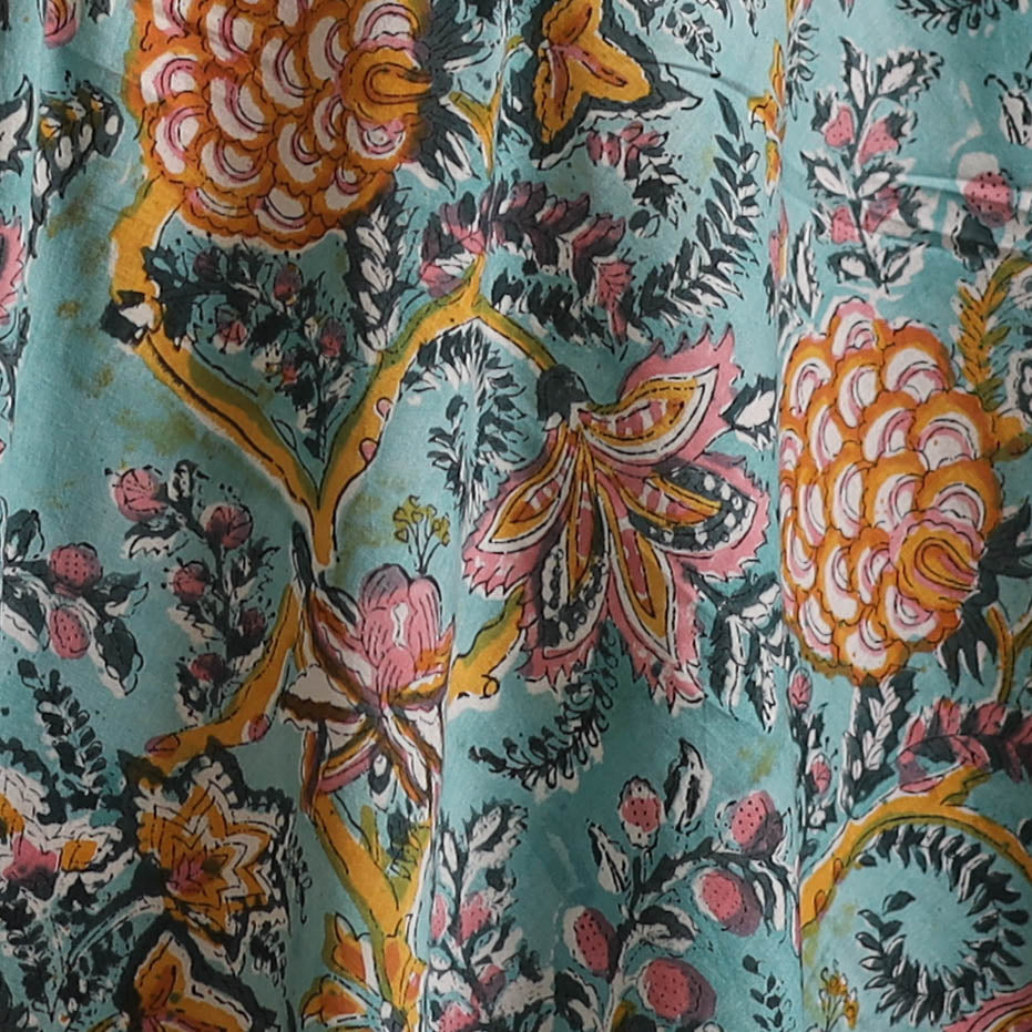 Sanganeri Hand Block Print Cotton Fabric 03