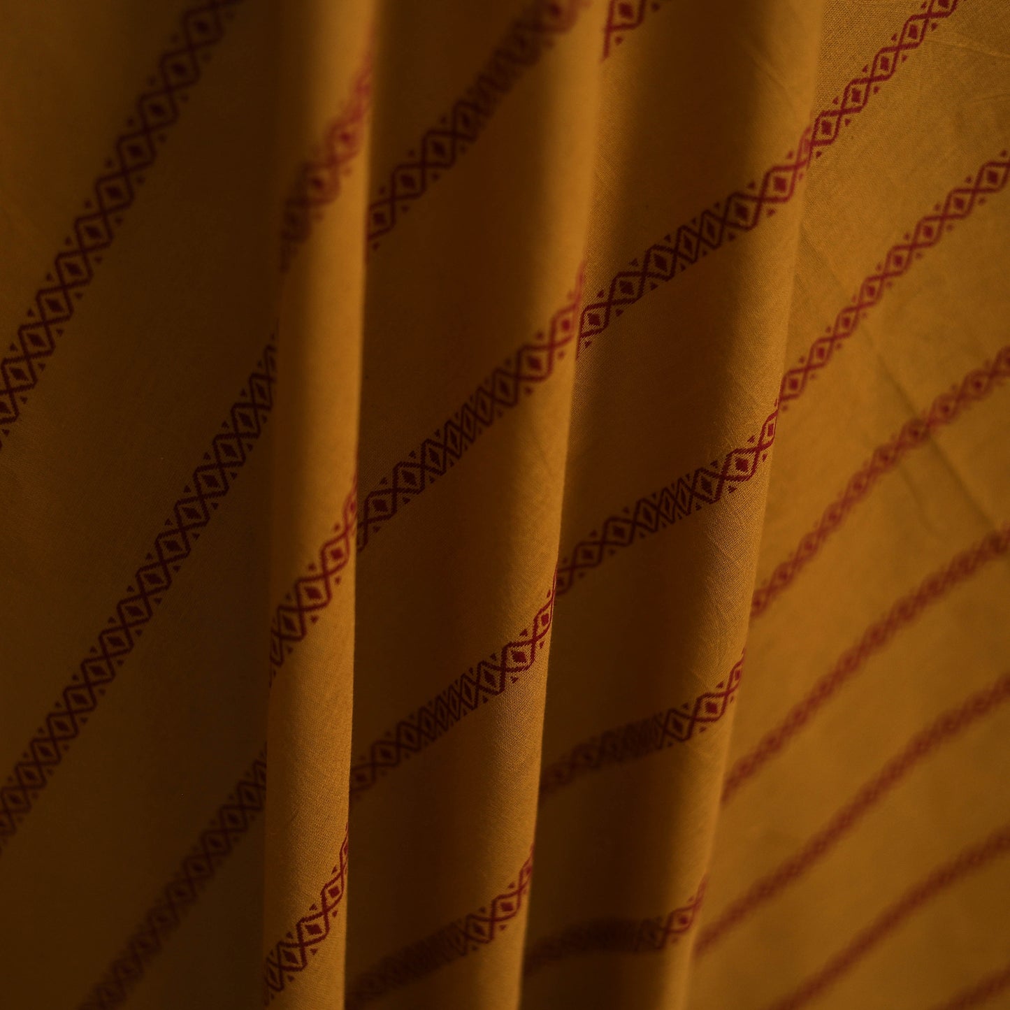 Yellow - Prewashed Cotton Jacquard Fabric 12