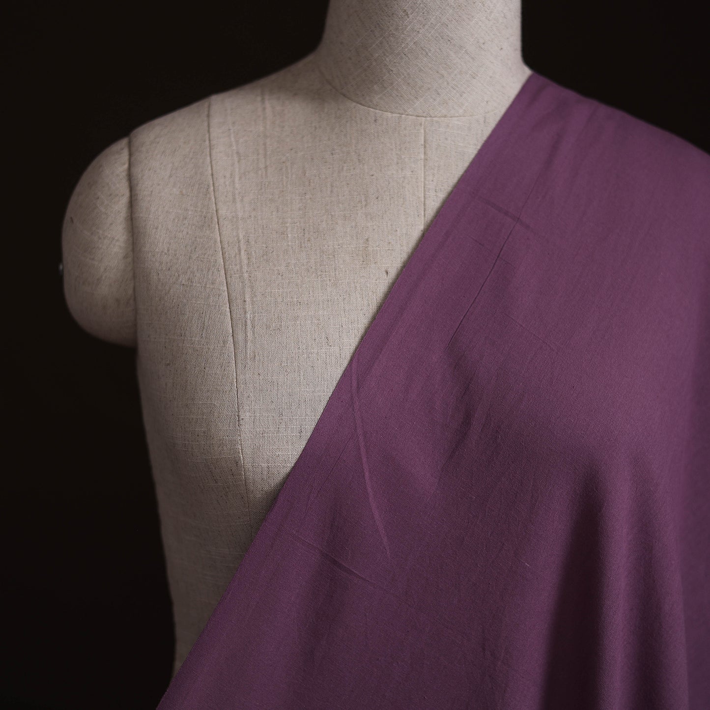 Purple - Prewashed Cotton Plain Fabric 30
