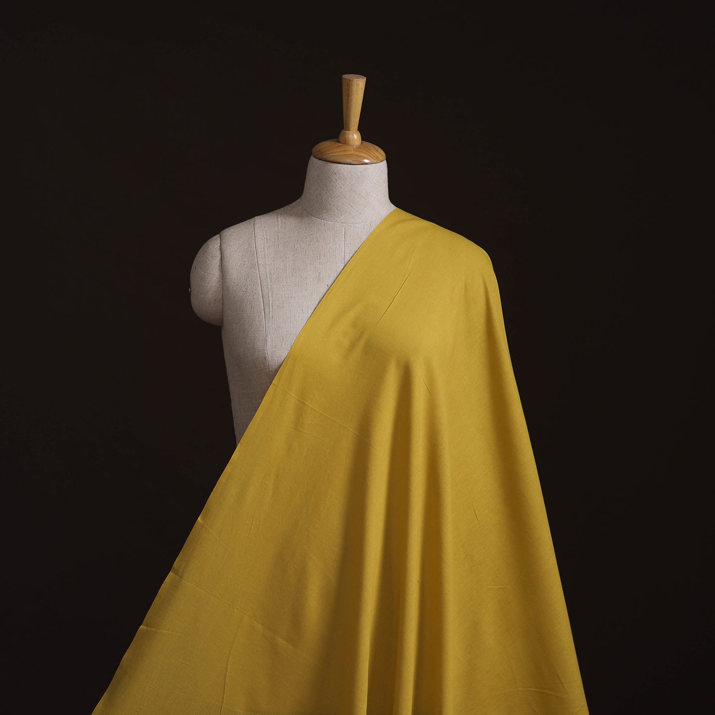 Yellow - Prewashed Cotton Plain Fabric 33
